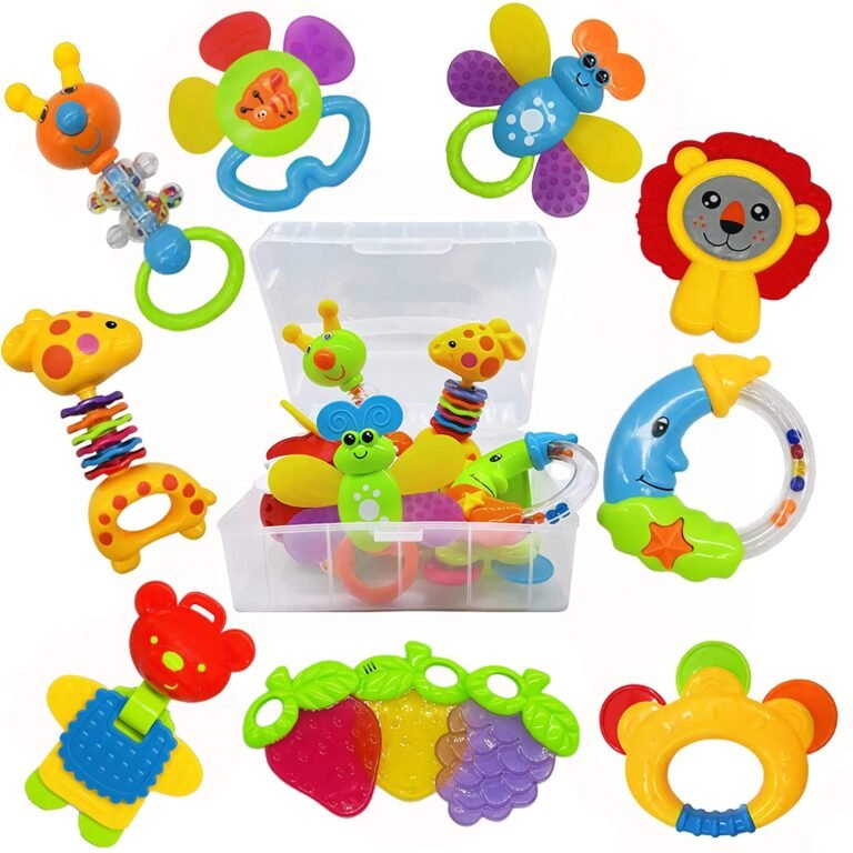 Best Baby Toys for 0-6 Months AIVIAI 11-Piece Rattle & Teether Set Best Baby Toys