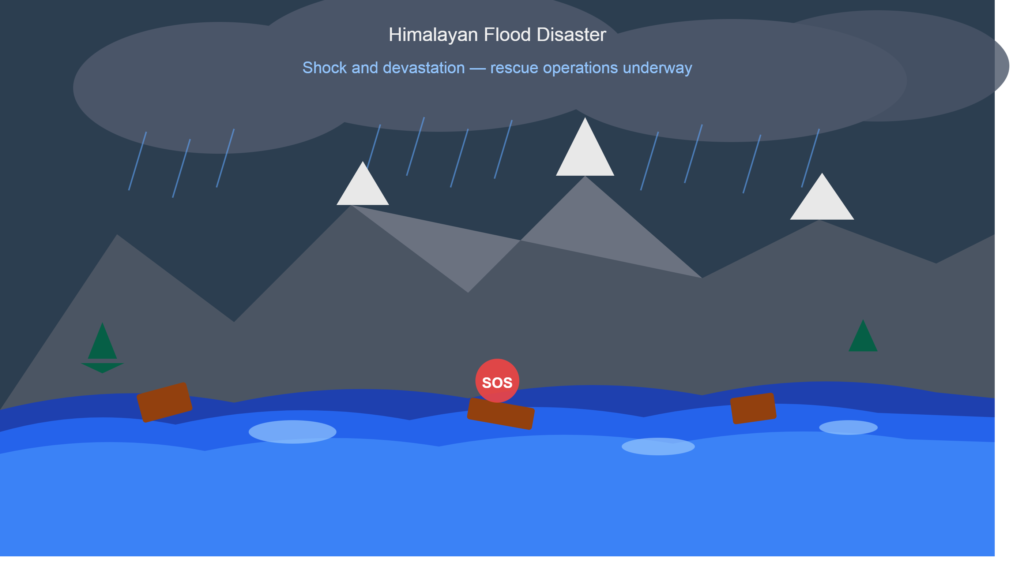 world news himalayan flood